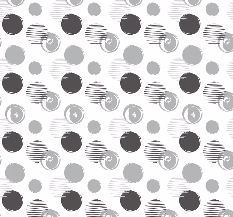 Store enrouleur cuisine motif de cercles gris - TenStickers