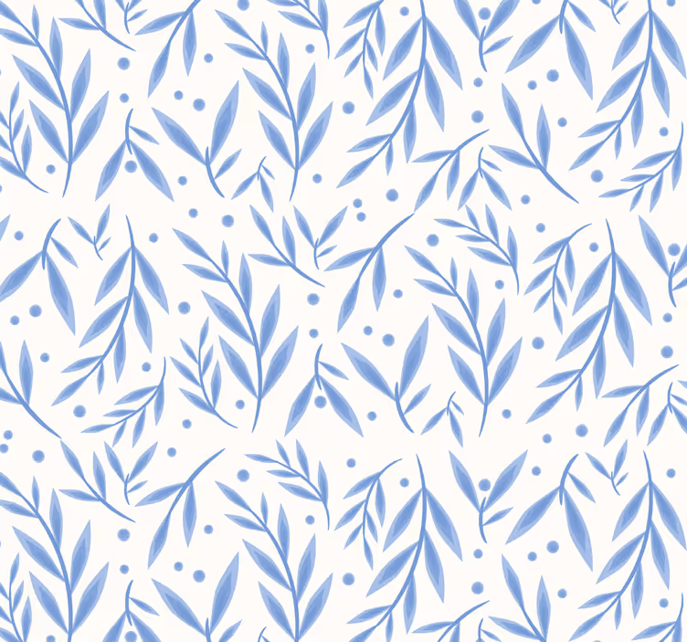 Store enrouleur salle de bain motif bleu et blanc  - TenStickers