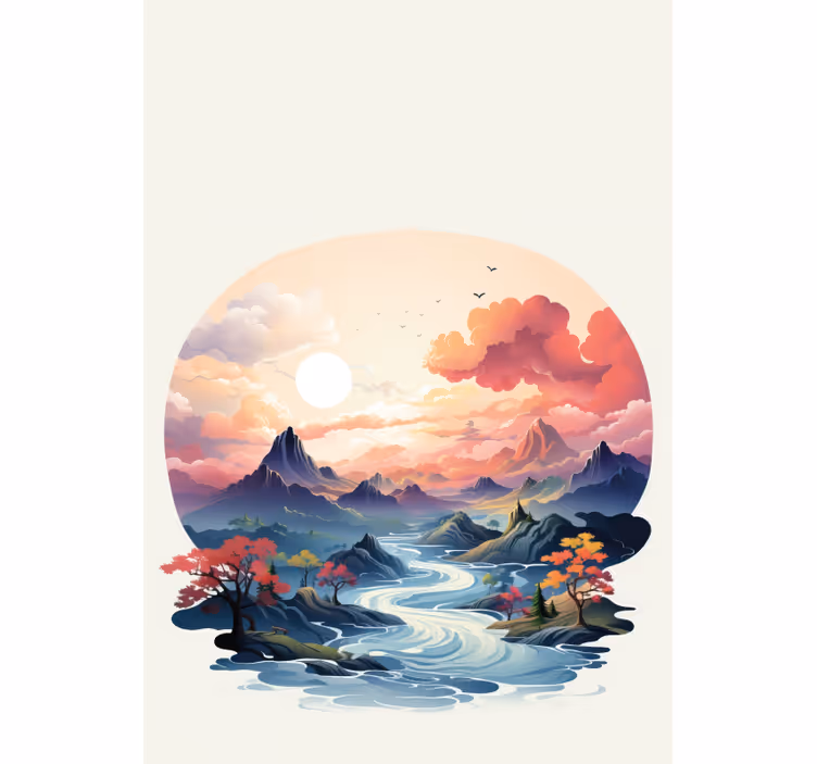 Store enrouleur salle de bain motif zen coloré - TenStickers