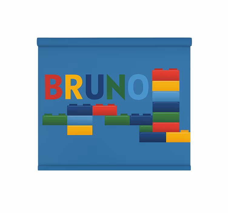 Store enrouleur pour chambre enfant blocs de jouets colorés - TenStickers
