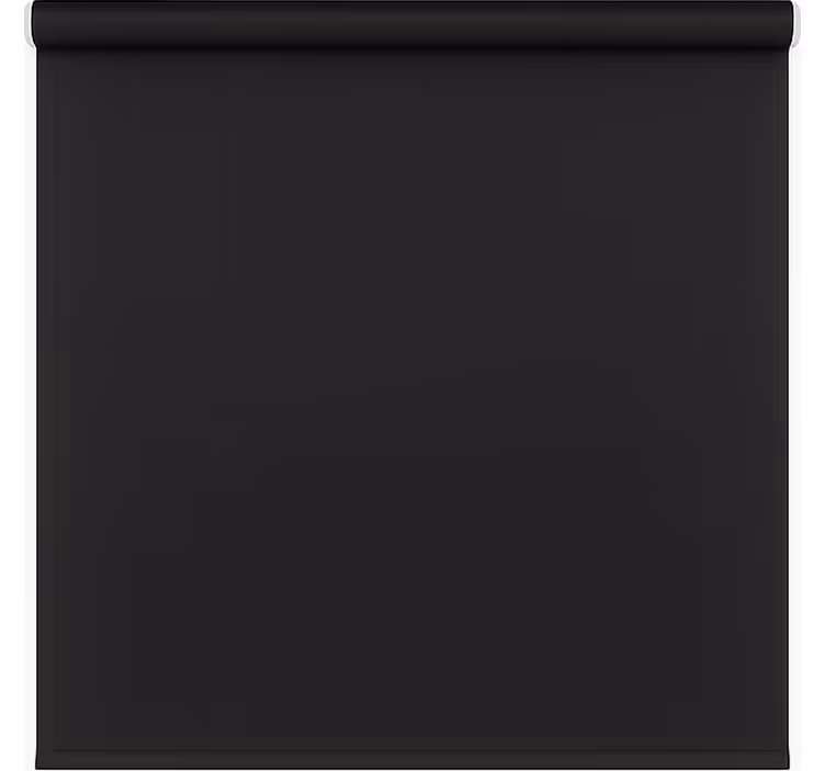 Store enrouleur salle de bain noir mat moderne - TenStickers