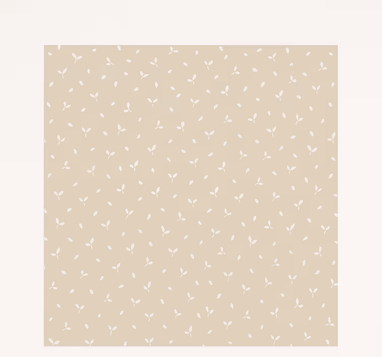 Store enrouleur pour chambre enfant motif de feuilles beiges - TenStickers