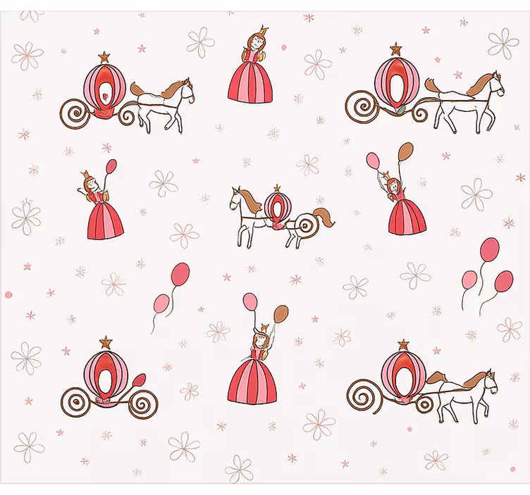 Store enrouleur pour chambre enfant princesse de la queue de fée - TenStickers