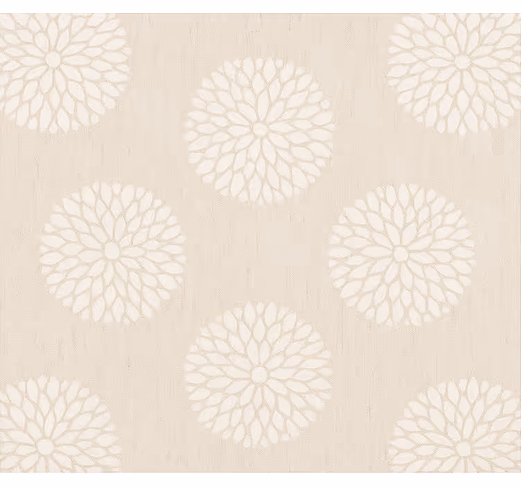 Store enrouleur bureau motif de pochoir de chrysanthème - TenStickers