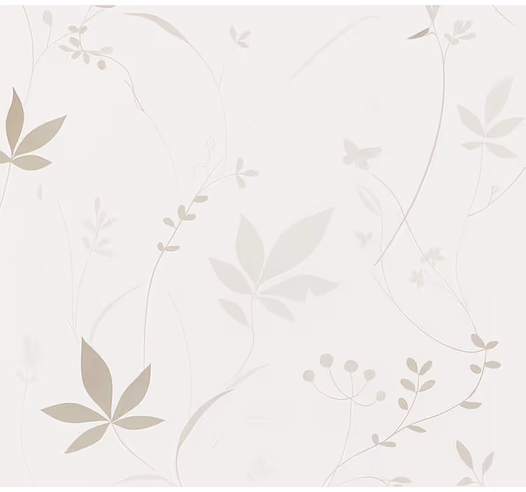 Store enrouleur couloir motif floral minimaliste - TenStickers