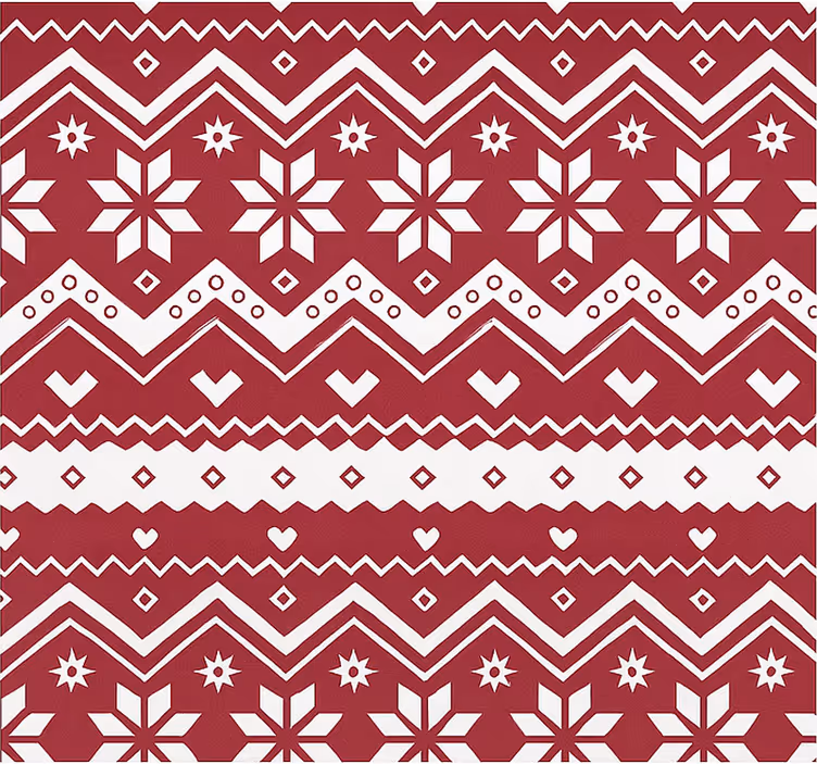 Store enrouleur salon noël rouge et blanc - TenStickers