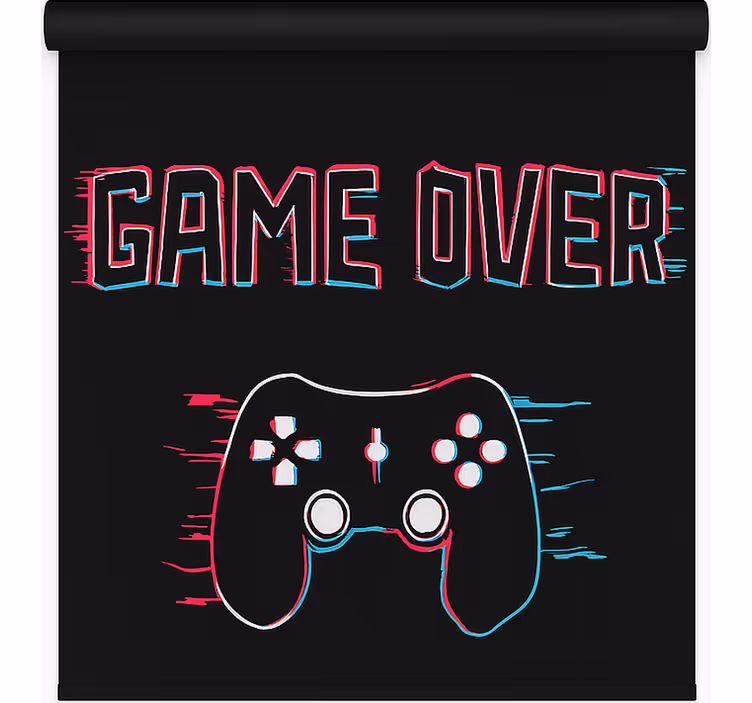 Store enrouleur geek game over - TenStickers