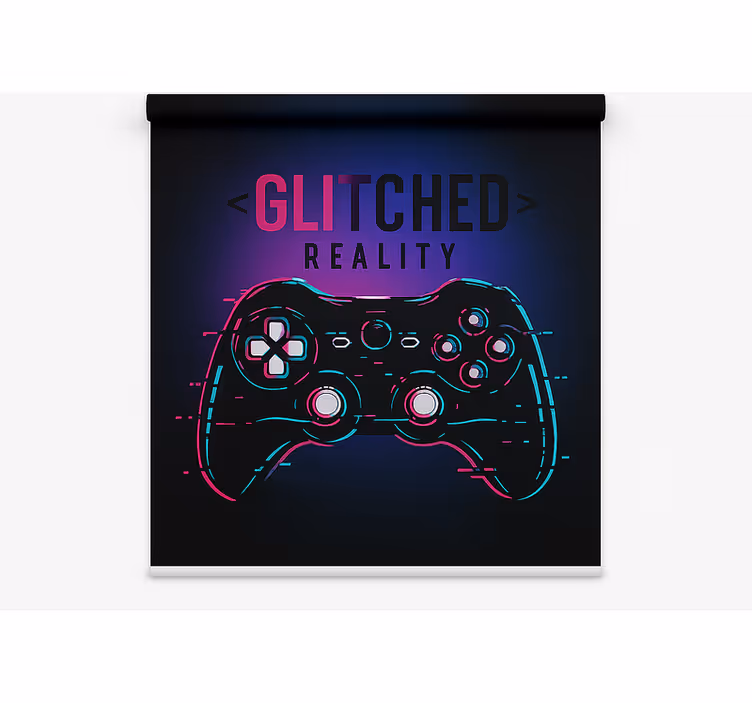 Store enrouleur geek contrôleur de réalité défectueux - TenStickers