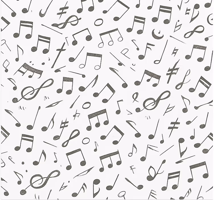 Store enrouleur pour chambre ado motif de notes de musique - TenStickers