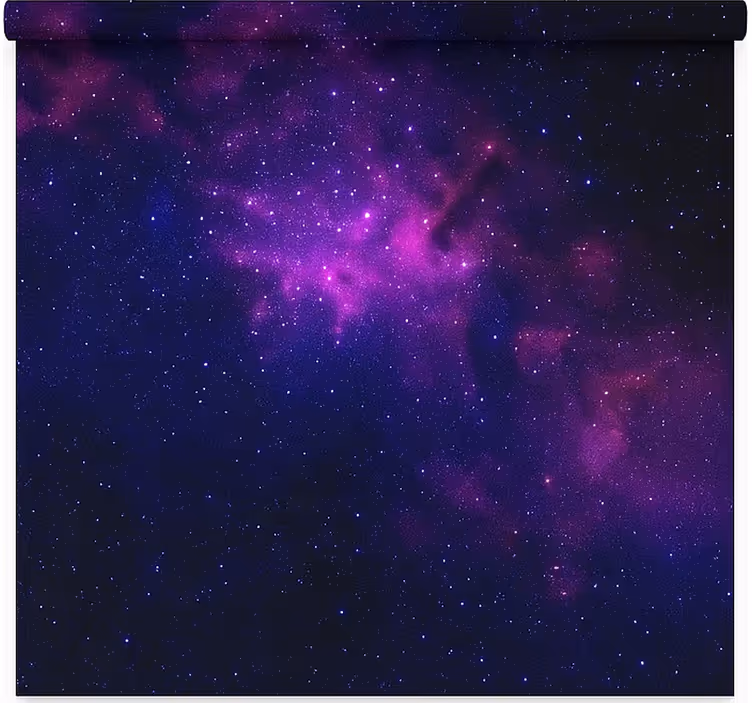 Store enrouleur pour chambre ado étoile de galaxie violette - TenStickers