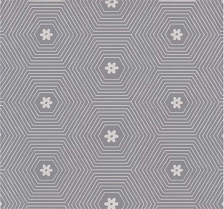 Store enrouleur pour chambre ado hexagone géométrique gris - TenStickers