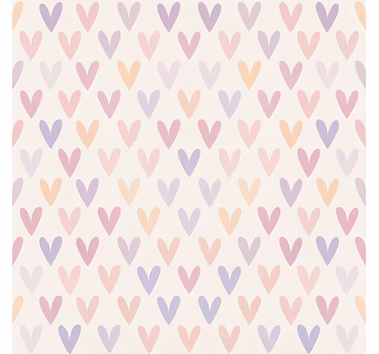 Store enrouleur pour chambre ado motif coeur pastel - TenStickers