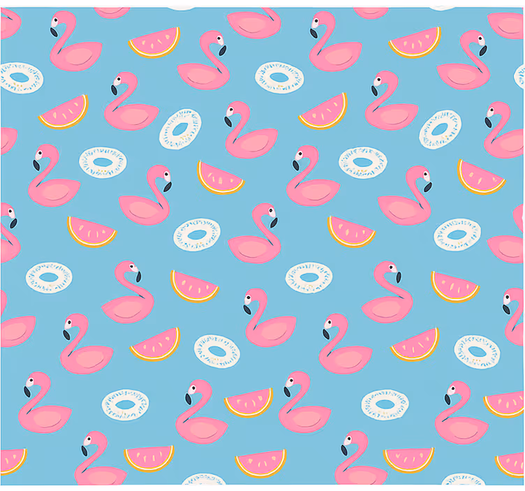 Store enrouleur pour chambre ado pastèque et flamants roses - TenStickers
