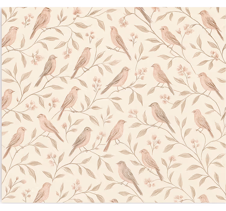 Store enrouleur pour chambre ado sentier ornithologique vintage - TenStickers