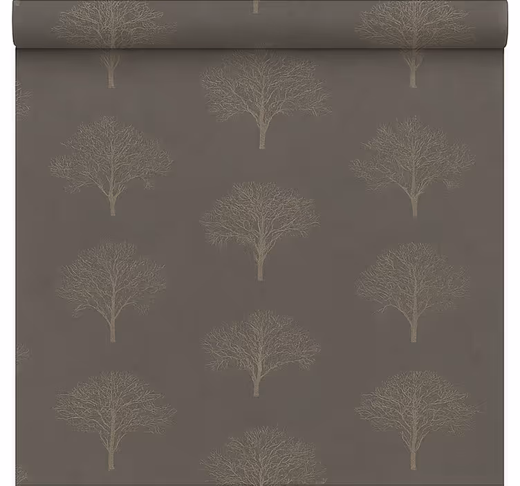 Store enrouleur salle à manger arbres de la forêt noire beige - TenStickers