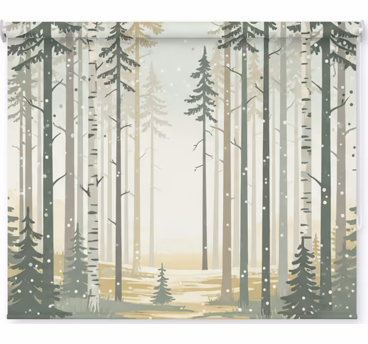 Stores nordiques forêt scandinave apaisante - TenStickers