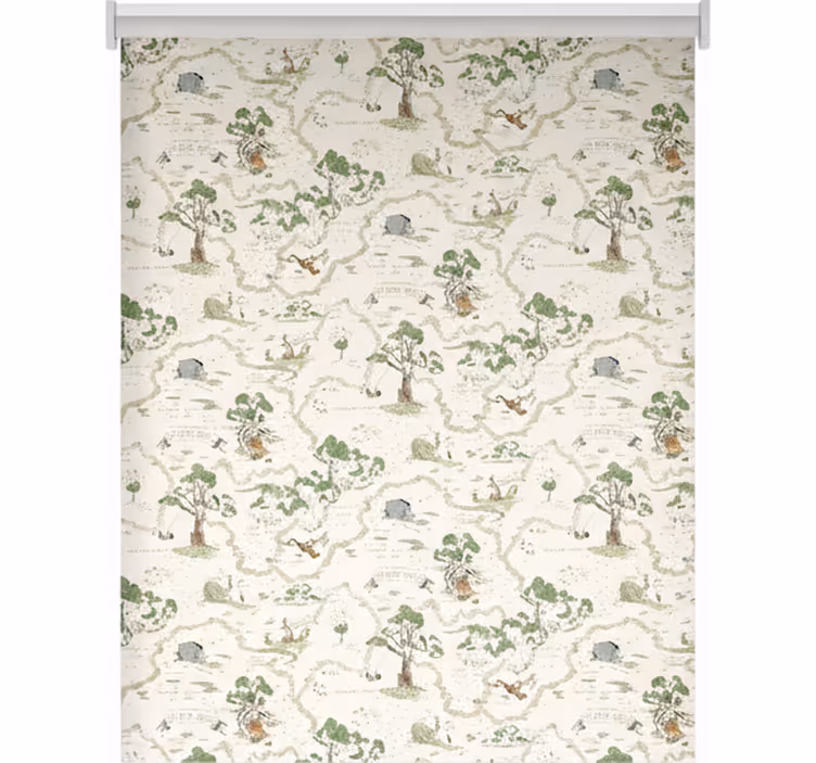 Stores nordiques arbres de forêt abstraits artistiques - TenStickers