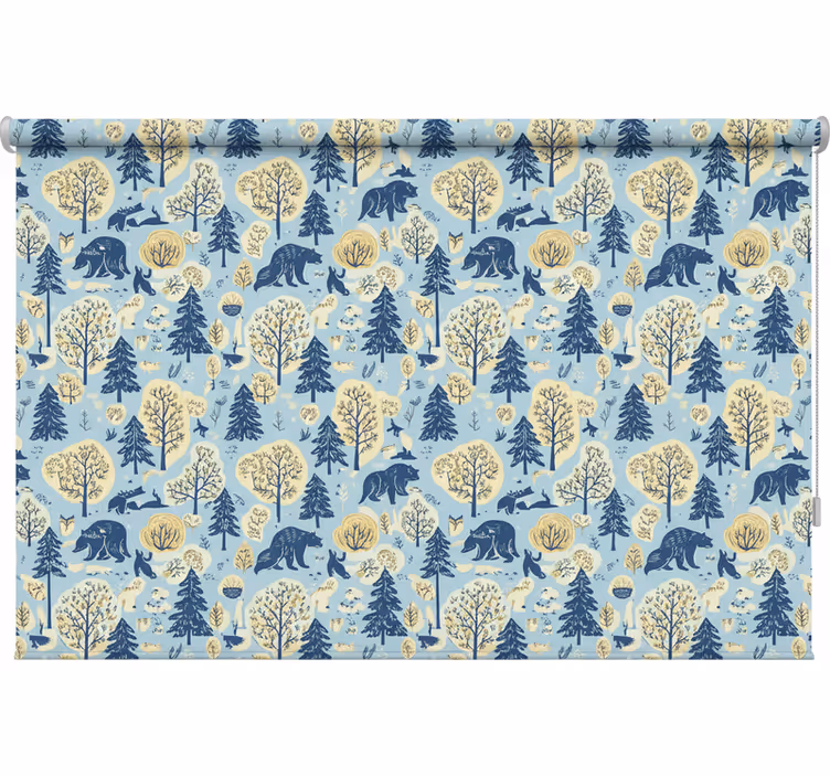 Stores nordiques ours dans les bois scandinaves - TenStickers