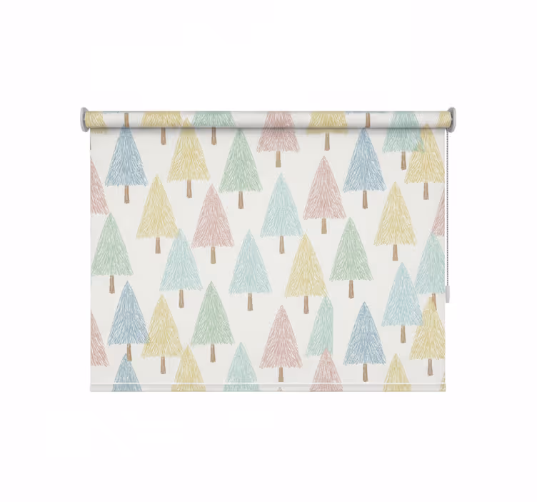 Stores nordiques arbres nordiques pastel - TenStickers