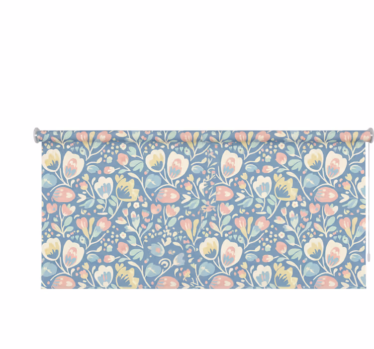 Stores nordiques fleurs nordiques pastel - TenStickers