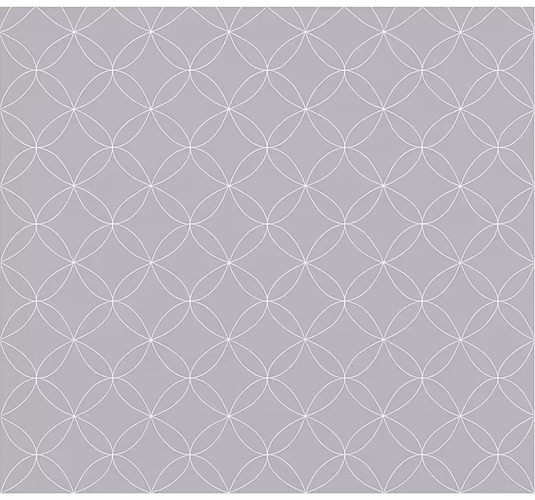Stores nordiques floraux abstraits géométriques gris - TenStickers