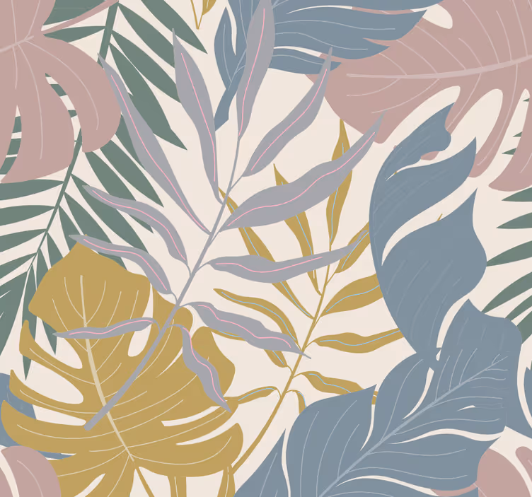 Store enrouleur bureau feuillage tropical - TenStickers