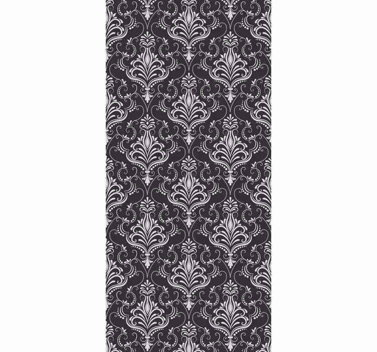 Store enrouleur bureau motif botanique baroque - TenStickers