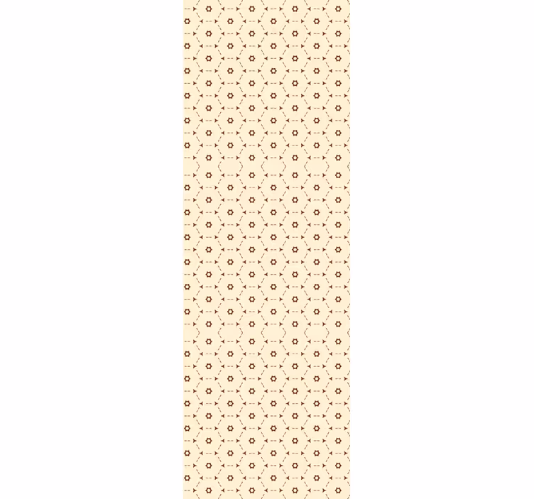 Store enrouleur bureau motif hexagonal abstrait - TenStickers
