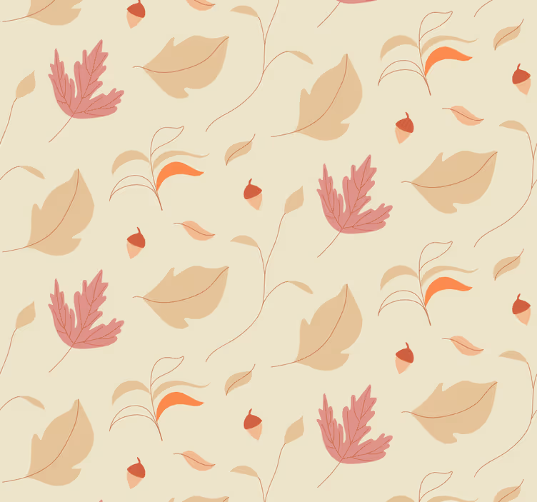 Store enrouleur bureau feuilles d'automne - TenStickers