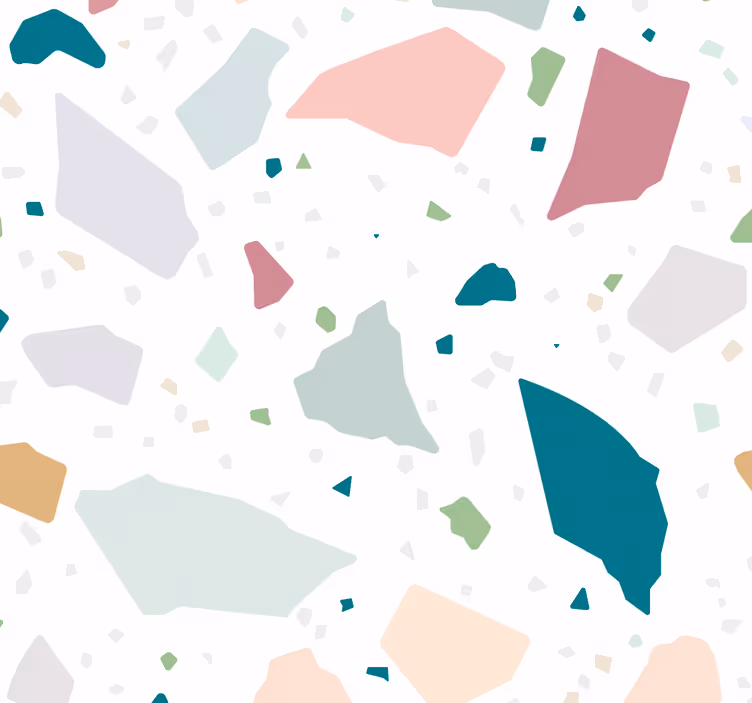 Store enrouleur cuisine terrazzo géométrique coloré - TenStickers