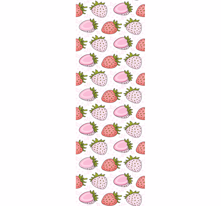 Store enrouleur cuisine motifs fraises - TenStickers