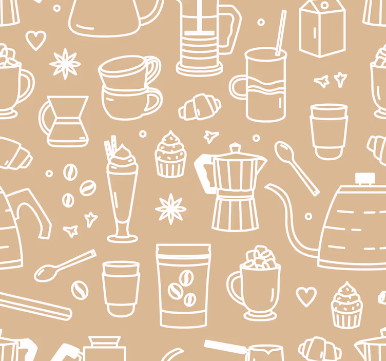 Store enrouleur cuisine café motif ensemble - TenStickers
