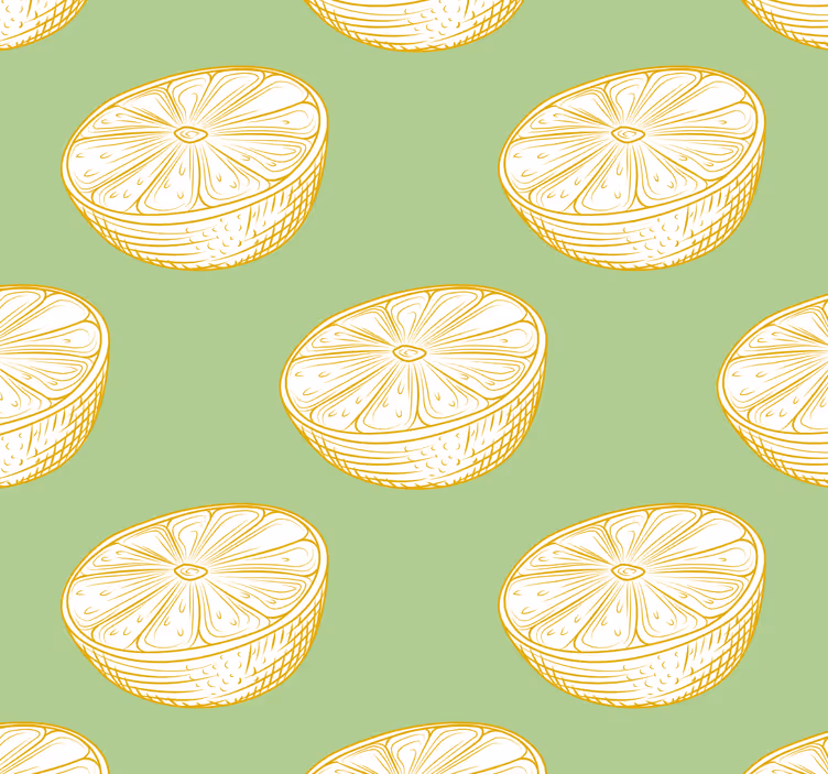 Store enrouleur cuisine motif agrumes ornemental - TenStickers