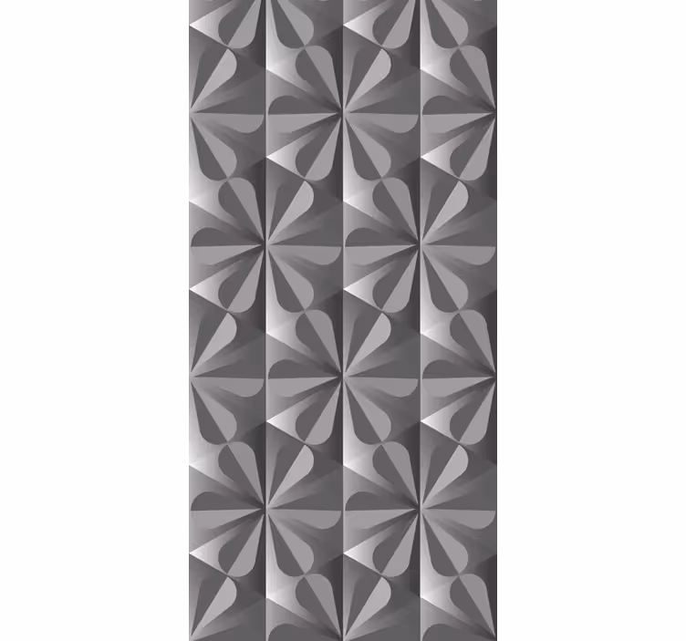 Store enrouleur cuisine motif floral géométrique vintage - TenStickers