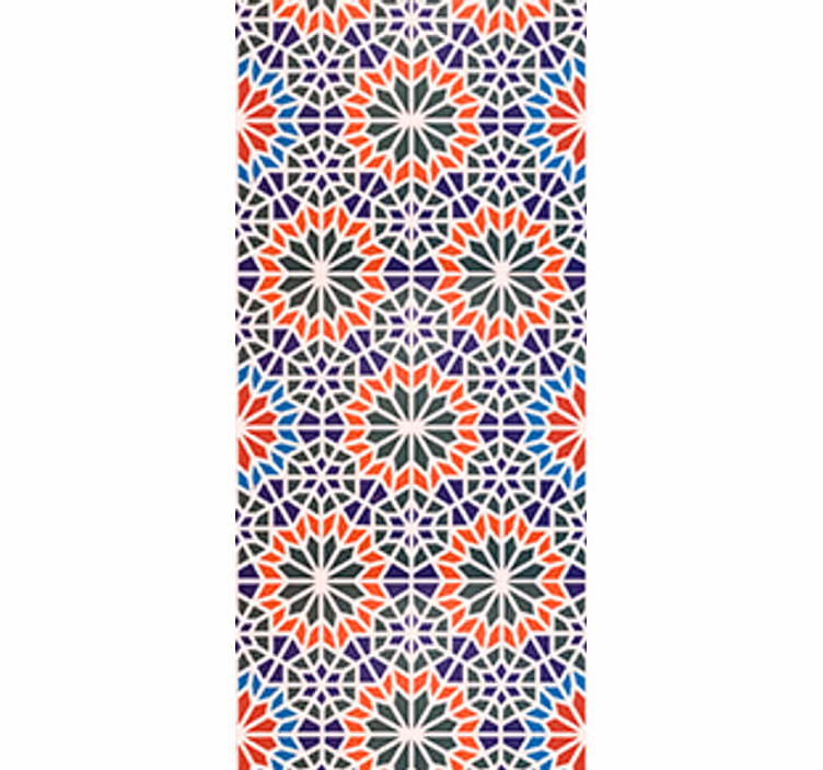 Store enrouleur cuisine carreaux colorés tendance - TenStickers