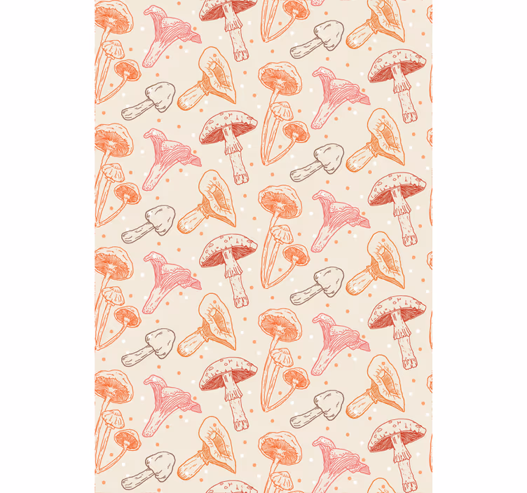 Store enrouleur cuisine champignons aquarelle - TenStickers