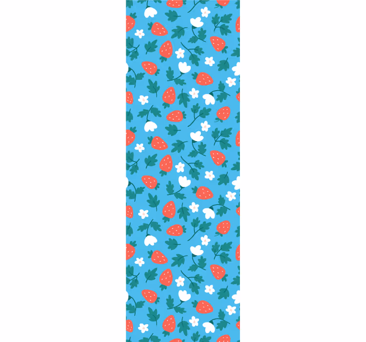 Store enrouleur cuisine motif fruits et fleurs colorés - TenStickers