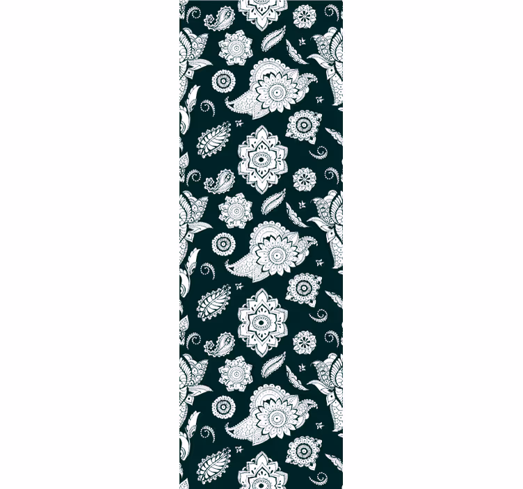 Store enrouleur cuisine motif paisley indien - TenStickers