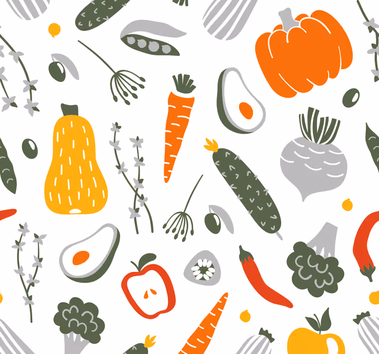 Store enrouleur cuisine collection fruits et légumes - TenStickers