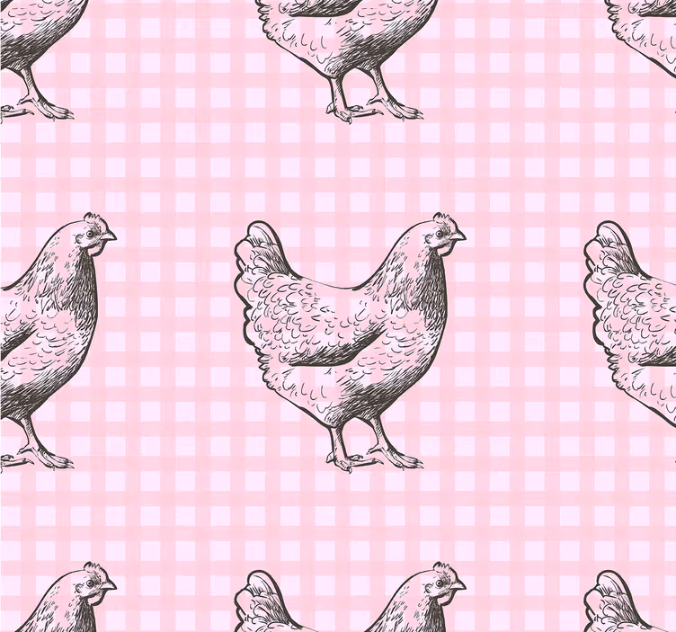 Store enrouleur cuisine décor motif poules - TenStickers