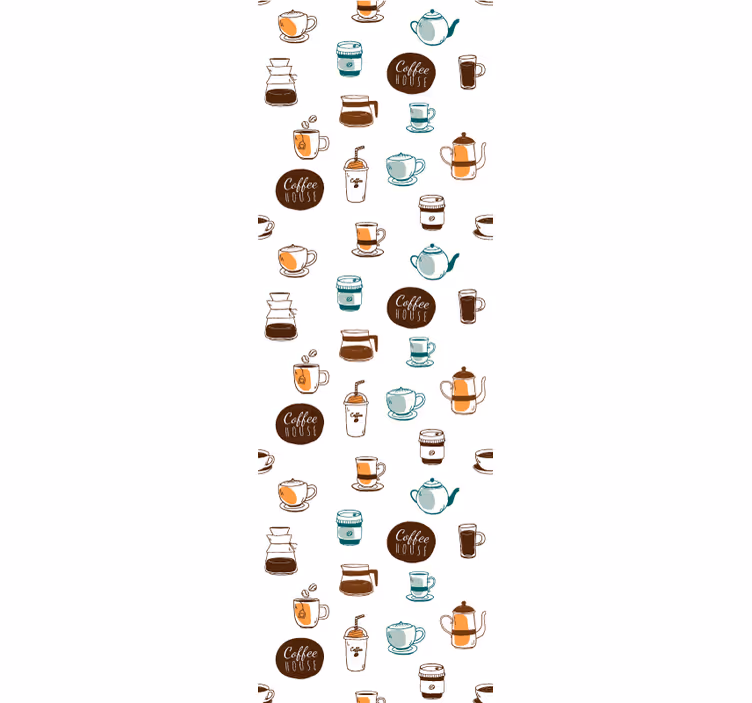 Store enrouleur cuisine motif café et coffee house - TenStickers