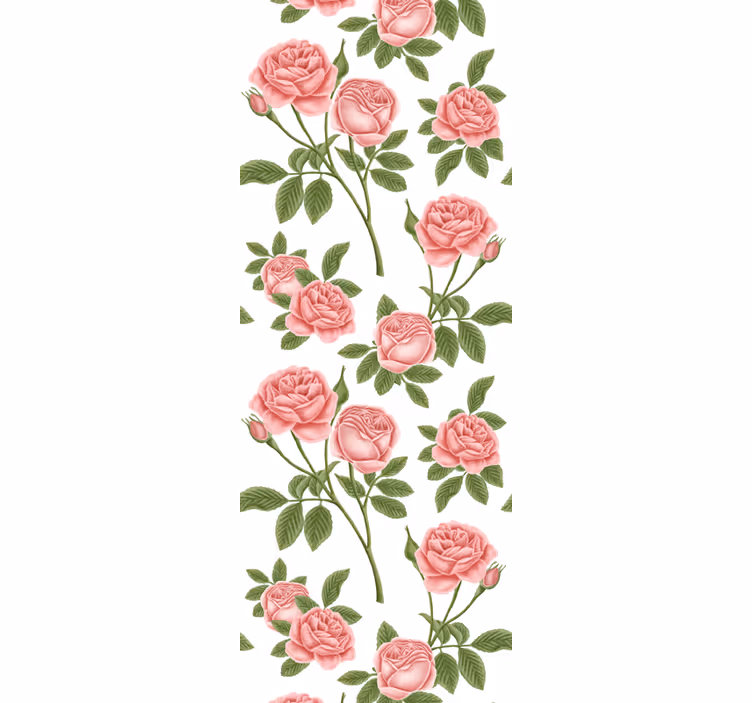Store enrouleur cuisine imprimé fleurs roses - TenStickers