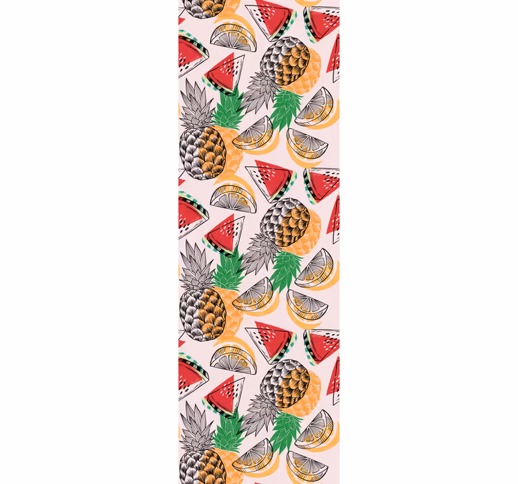 Store enrouleur cuisine impression Été ananas - TenStickers