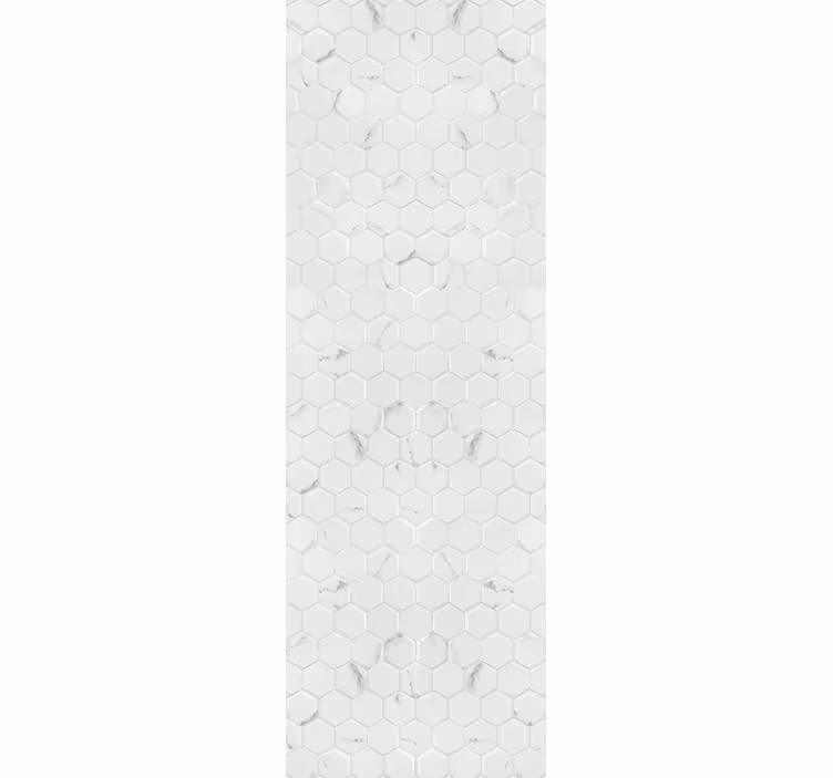 Store enrouleur cuisine carreaux hexagonaux gris élégants - TenStickers