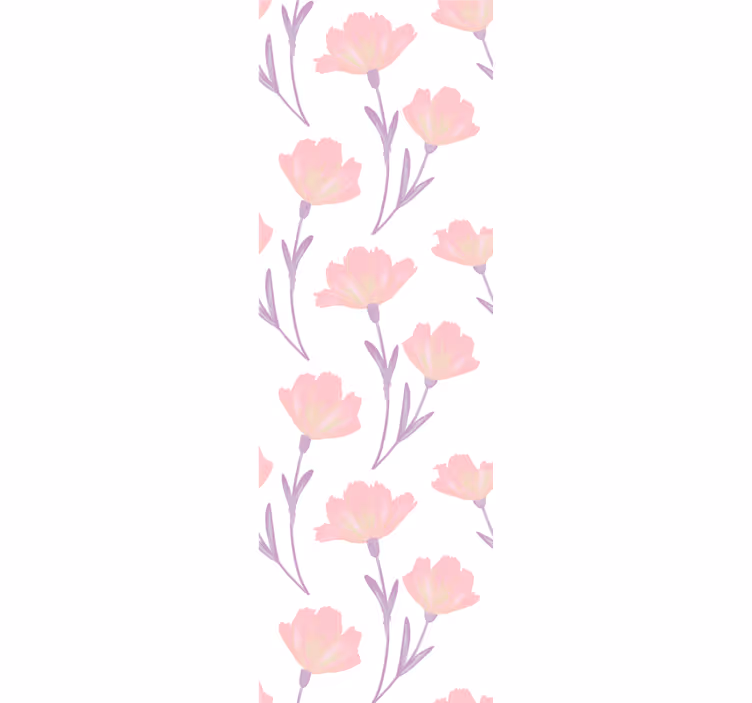Store enrouleur salle à manger motif fleurs sauvages aquarelle - TenStickers