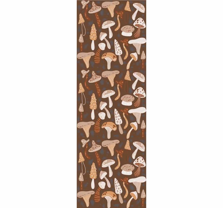 Store enrouleur salle à manger champignons forestiers - TenStickers