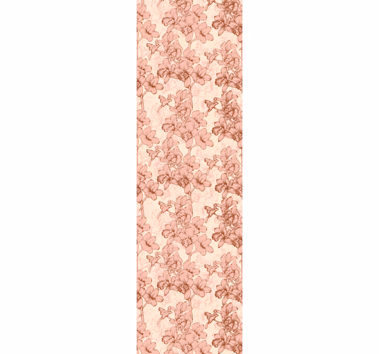 Store enrouleur salle à manger fleurs 3d vintage - TenStickers