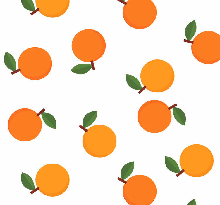 Store enrouleur salle à manger oranges élégantes - TenStickers