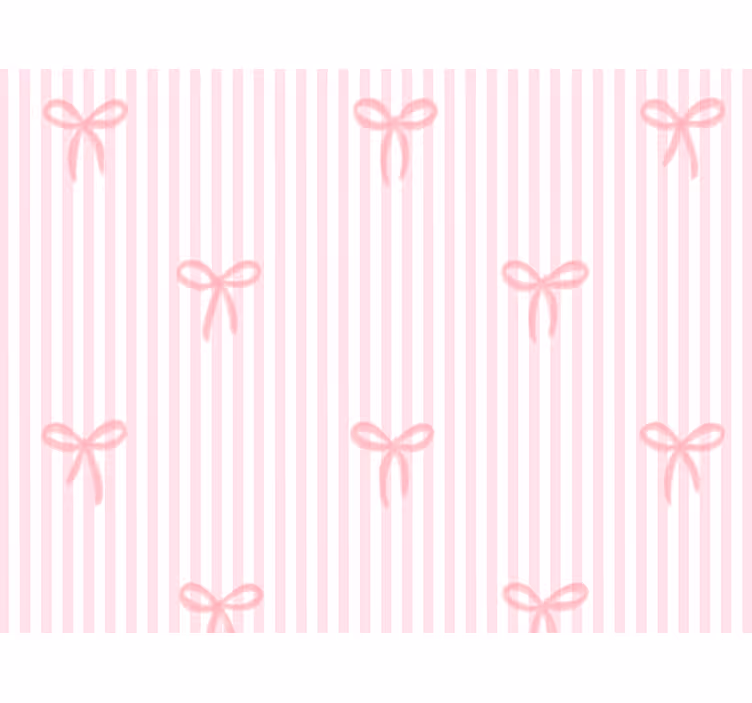 Store enrouleur chambre enfant rayures roses et nœuds - TenStickers