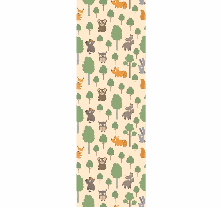 Store enrouleur chambre enfant motif créatures forestières - TenStickers